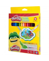 Fırça Uçlu Keçeli Kalem 12li