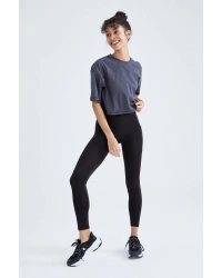 Fit Yüksek Bel Sporcu Tayt