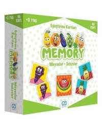 Games Memory Eşleştirme Kartları Meyve Sebzeler 48 Kart 5040