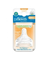 Geniş Ağız 3.Evre 2Li Silikon Biberon Emziği