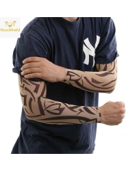 Giyilebilir Kol Dövmesi Çorap Dövme 3D Baskılı Kol Bacak Dövme 2 Adet Model 10