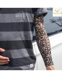 Giyilebilir Kol Dövmesi Çorap Dövme 3D Baskılı Kol Bacak Dövme 2 Adet Model 13