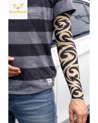 Giyilebilir Kol Dövmesi Çorap Dövme 3D Baskılı Kol Bacak Dövme 2 Adet Model 14