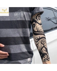 Giyilebilir Kol Dövmesi Çorap Dövme 3D Baskılı Kol Bacak Dövme 2 Adet Model 15