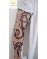 Giyilebilir Kol Dövmesi Çorap Dövme 3D Baskılı Kol Bacak Dövme 2 Adet Model 6