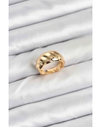 Gold Renk Bombeli Sarmal Yüzük