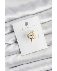 Gold Renk Pirinç Diken Model Kıkırdak Earcuff Küpe