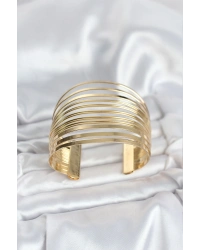 Gold Renk Pirinç Kaburga Model Kadın Bileklik