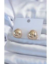 Gold Renk Pirinç Kadın Küpe