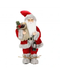 Gri Kürklü Dekoratif Biblo 41 cm