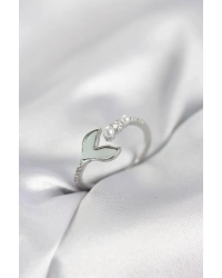 Gümüş Renk Balık Kuyruğu Model Kadın Yüzük