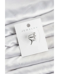 Gümüş Renk Pirinç Diken Model Kıkırdak Earcuff Küpe