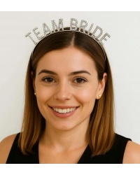 Gümüş Renk Team Bride Taç Plastik – Gelin ve Nedime Tacı