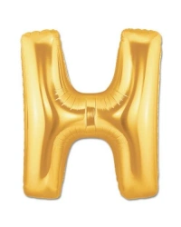 H Harf Folyo Balon Altın Renk  40 inç