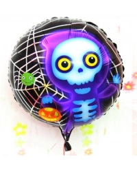 Halloween İskelet Hayalet Folyo Balon 18 inç