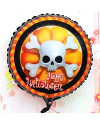 Halloween İskelet Kuru Kafa Folyo Balon 18 inç