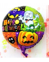 Halloween Örümcekli Kabaklı Folyo Balon 18 inç