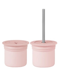 Ham+Hüp Pipetli Silikon Bardak Seti Pinky Pink / Powder Grey