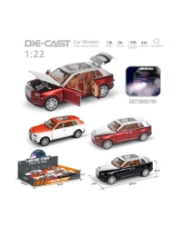 HCL-806PA Çek Bırak 1:22 Sesli Ve Işıklı Buharlı RR-Lüx Metal Jeep