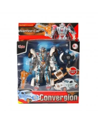 HW-668-1-2 Işıklı Dönüşebilen Robot Araba -Vardem