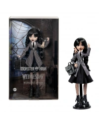 HXJ04 Monster High Wednesday Okul Üniformalı Bebek