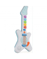 Işıklı Müzikli ve Çok Fonksiyonlu Rockn Roll Gitar NessiWorld