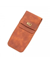 İsme Özel Çok Amaçlı Aksesuar Kılıfı - %100 Rainbow Deri - AK01002 - Tobacco