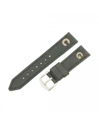 İsme Özel El Dikişli Saat Kordonu - %100 Çift Kat Deri - AG03003 - Antrasit