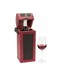 Oval Kapaklı Tekli Şaraplık - HH06004 - Bordo