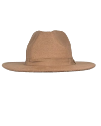 İsme Özel Panama Fötr Şapka - AB01004 - Camel