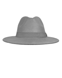 İsme Özel Panama Fötr Şapka - AB01004 - Gri