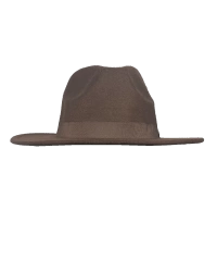 İsme Özel Panama Fötr Şapka - AB01004 - Koyu Kahverengi