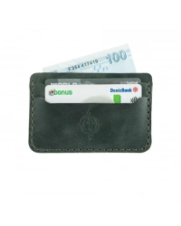 İsme Özel Yatay Kartlık - %100 Rainbow Deri - A011001 - Haki