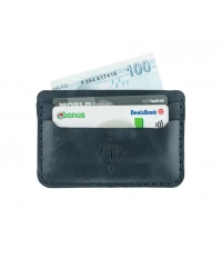 İsme Özel Yatay Kartlık - %100 Rainbow Deri - A011001 - Lacivert