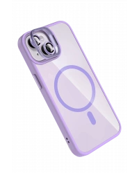 Joko Apple iPhone 14 Remim Lensli Magsafe Standlı Kapak - Lila