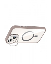 Joko Apple iPhone 14 Remim Lensli Magsafe Standlı Kapak - Titan Gri