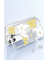 Joko Apple iPhone 16 Pro Floral Magsafe Kapak - Sarı