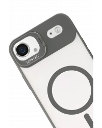 Joko Apple iPhone 17 Air Remim Lensli Magsafe Standlı Kapak - Titan Gri