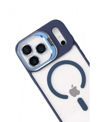 Joko Apple iPhone 17 Pro Remim Lensli Magsafe Standlı Kapak - Lacivert