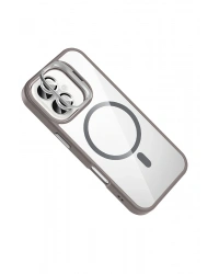 Joko Apple iPhone 17 Remim Lensli Magsafe Standlı Kapak - Titan Gri