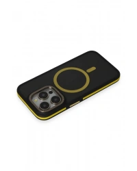 Joko iPhone 14 Pro Max Kılıf Rocky Magsafe Kapak - Siyah-Sarı