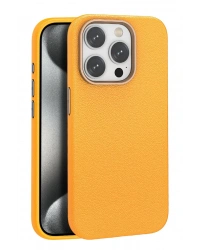 Joko iPhone 14 Pro Max Kılıf Wonder Deri Magsafe Kapak - Turuncu