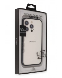 Joko iPhone 14 Pro Max Land Bumper Koruma Kapak - Titan Gri