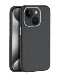 Joko iPhone 15 Kılıf Wonder Deri Magsafe Kapak - Siyah