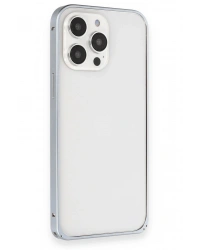 Joko iPhone 15 Pro Kılıf Metal Bumper Magneticsafe Kapak - Gri