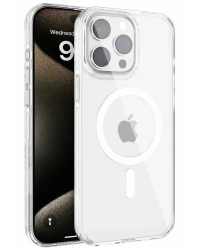 Joko iPhone 15 Pro Max Gleam PC Sert Magsafe Kılıf - Şeffaf