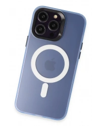 Joko iPhone 15 Pro Max Kılıf Mateks Magsafe Kapak - Sierra Blue