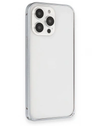 Joko iPhone 15 Pro Metal Bumper Mat Kapak - Gri