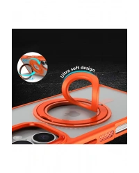 Joko iPhone 16 Banza Magsafe Standlı Kapak - Turuncu