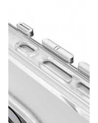 Joko iPhone 16 Pro Max Gleam PC Sert Magsafe Kılıf - Şeffaf-Siyah